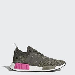 Adidas NMD_R1 Primeknit Férfi Originals Cipő - Zöld [D55409]